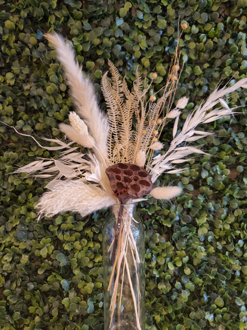 Neutral Dried Bud Vase